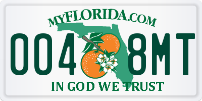 FL license plate 0048MT
