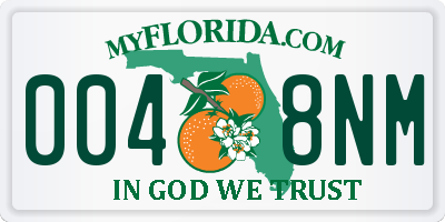 FL license plate 0048NM
