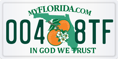 FL license plate 0048TF