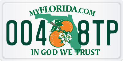 FL license plate 0048TP
