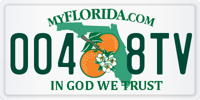 FL license plate 0048TV