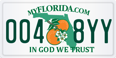 FL license plate 0048YY