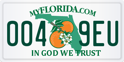FL license plate 0049EU