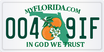 FL license plate 0049IF