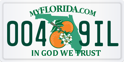 FL license plate 0049IL