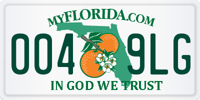 FL license plate 0049LG