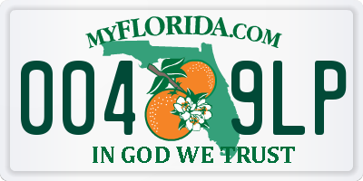 FL license plate 0049LP
