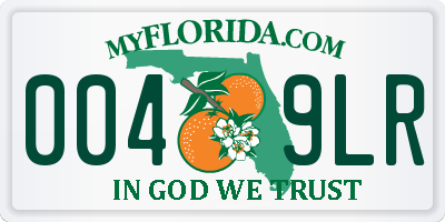 FL license plate 0049LR