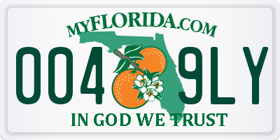 FL license plate 0049LY