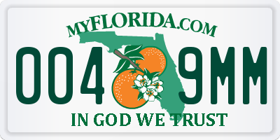 FL license plate 0049MM