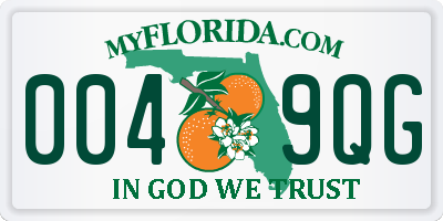 FL license plate 0049QG