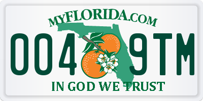 FL license plate 0049TM
