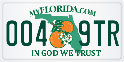 FL license plate 0049TR
