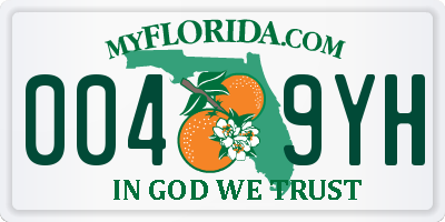 FL license plate 0049YH