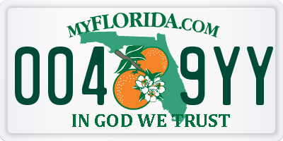 FL license plate 0049YY