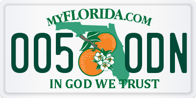FL license plate 0050DN