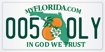 FL license plate 0050LY
