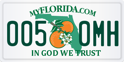FL license plate 0050MH
