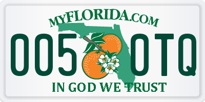 FL license plate 0050TQ