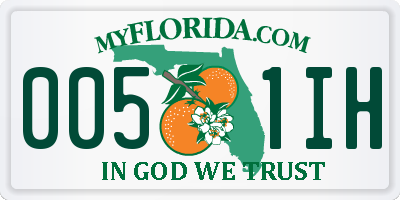 FL license plate 0051IH