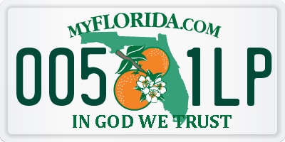 FL license plate 0051LP