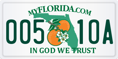 FL license plate 0051OA