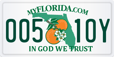 FL license plate 0051OY