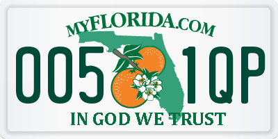 FL license plate 0051QP