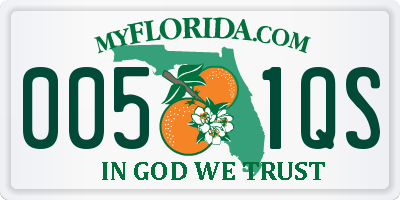 FL license plate 0051QS