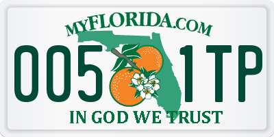 FL license plate 0051TP