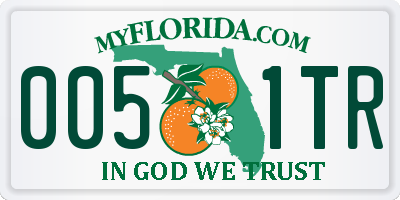 FL license plate 0051TR
