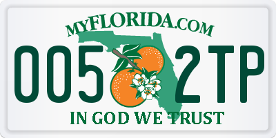 FL license plate 0052TP