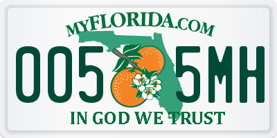 FL license plate 0055MH