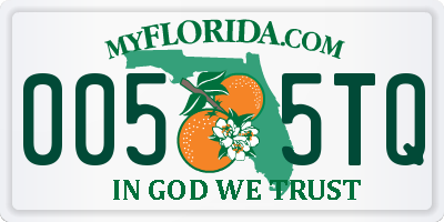 FL license plate 0055TQ