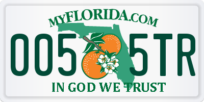 FL license plate 0055TR