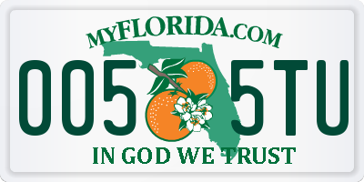 FL license plate 0055TU
