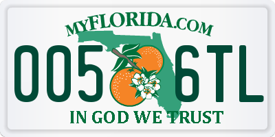 FL license plate 0056TL