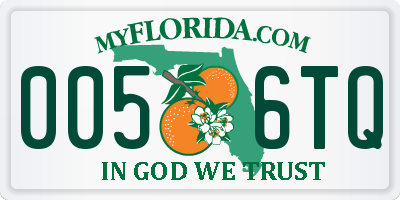 FL license plate 0056TQ