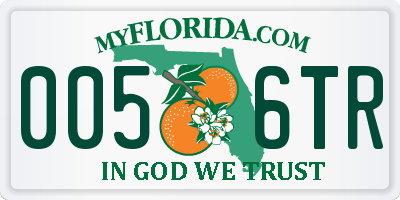FL license plate 0056TR
