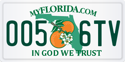 FL license plate 0056TV