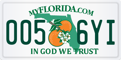 FL license plate 0056YI