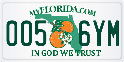 FL license plate 0056YM