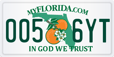 FL license plate 0056YT
