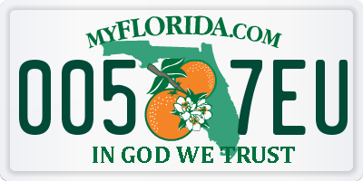 FL license plate 0057EU