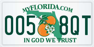 FL license plate 0058QT
