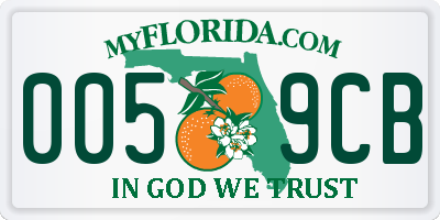 FL license plate 0059CB