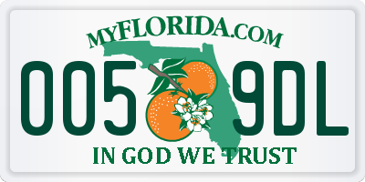 FL license plate 0059DL