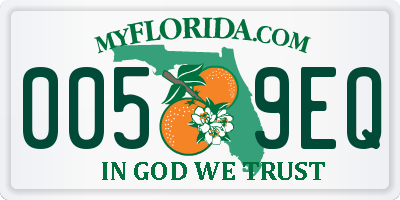 FL license plate 0059EQ
