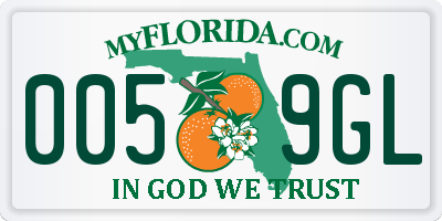 FL license plate 0059GL