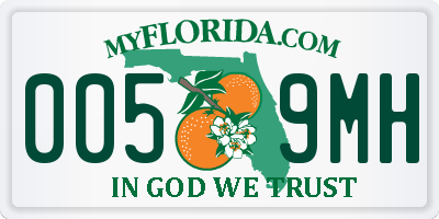 FL license plate 0059MH